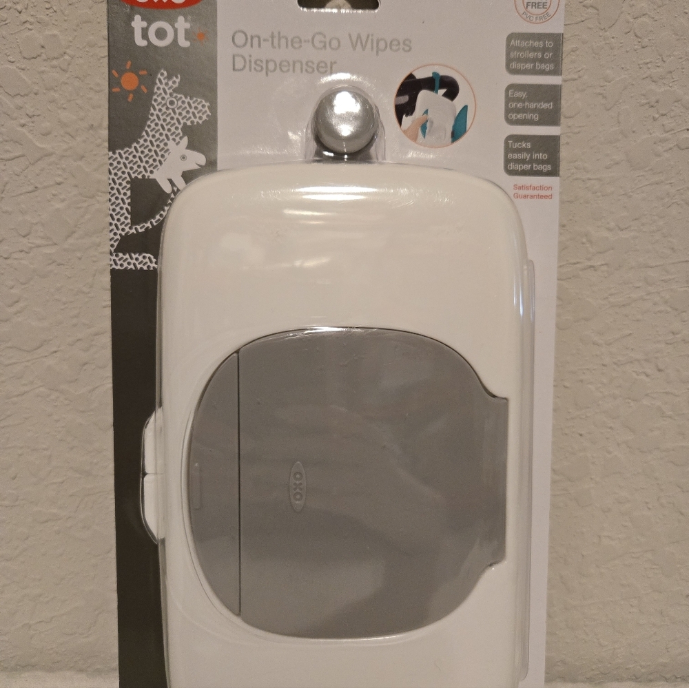 NIB OXO TOT On-The-Go Wipes Dispenser.
